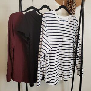 Old Navy XXL Striped long sleeve t-shirt & 2 others